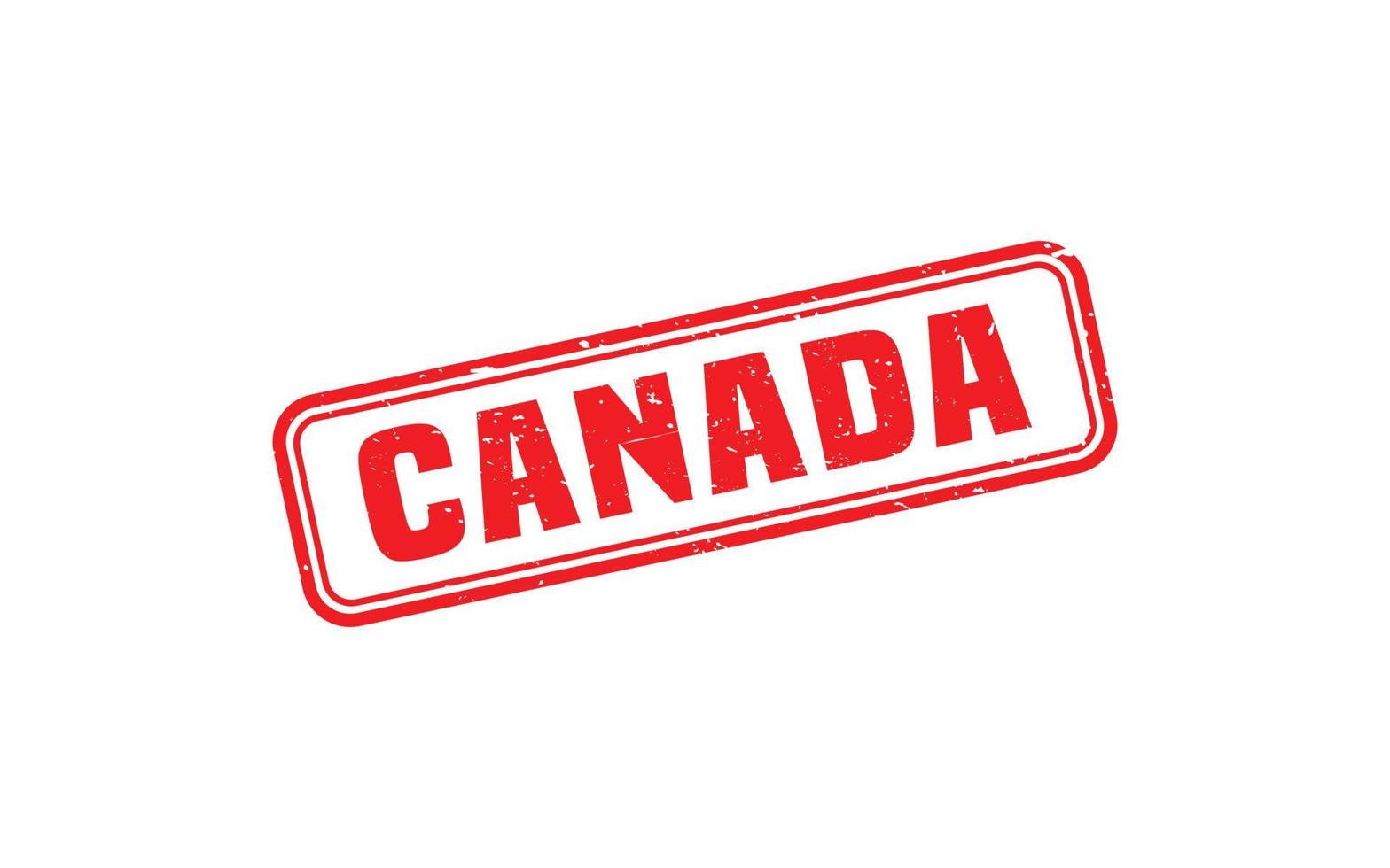 Canada postzegel rubber met grunge stijl Aan wit achtergrond vector