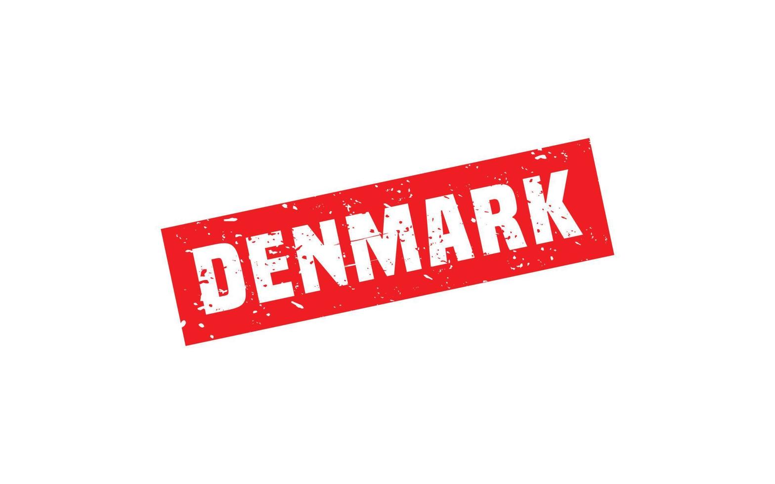Denemarken postzegel rubber met grunge stijl Aan wit achtergrond vector