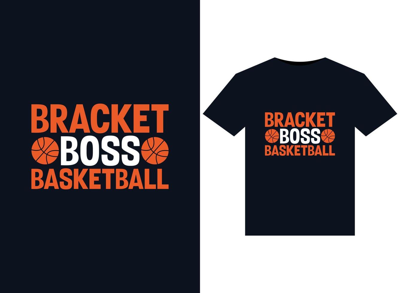 haakje baas basketbal illustraties voor drukklare t-shirts ontwerp vector