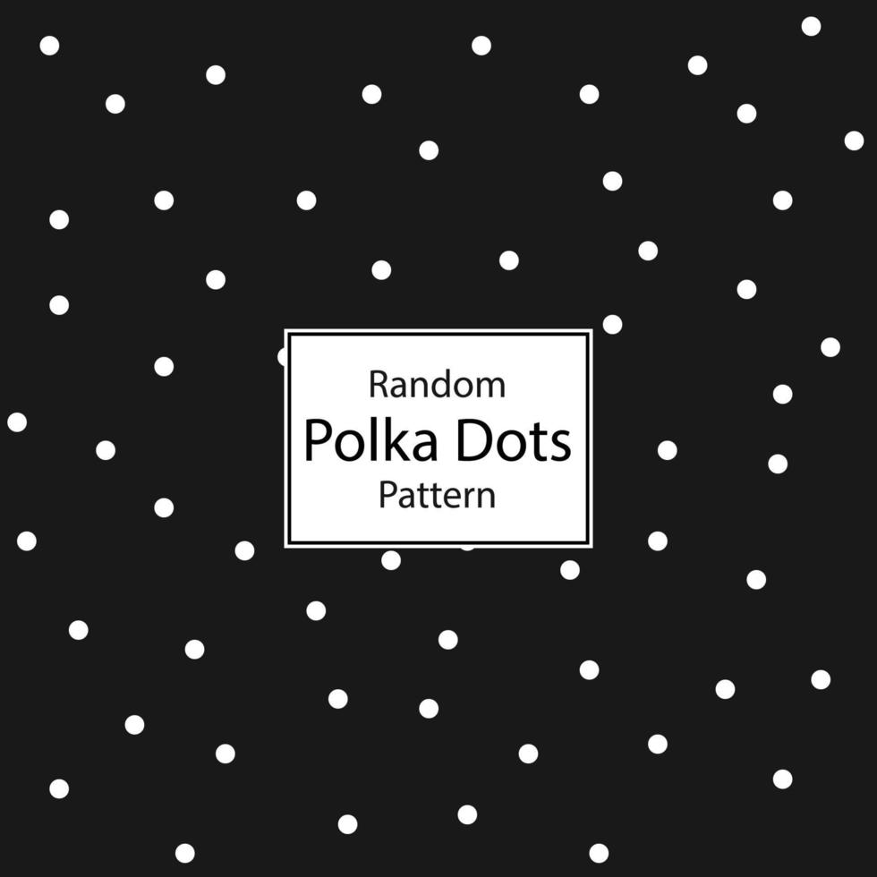 naadloos zwart en wit willekeurig polka dots patroon vector