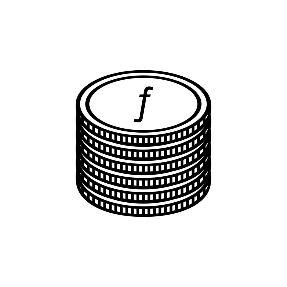 aruba valuta symbool, aruba florijn icoon, awg teken. vector illustratie