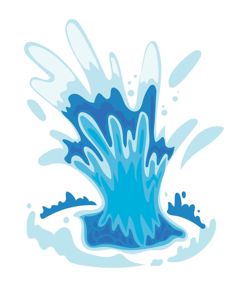 water splash op witte achtergrond vector