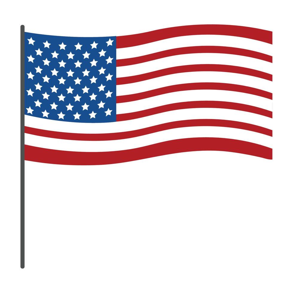 vlag van de Verenigde Staten van Amerika vector