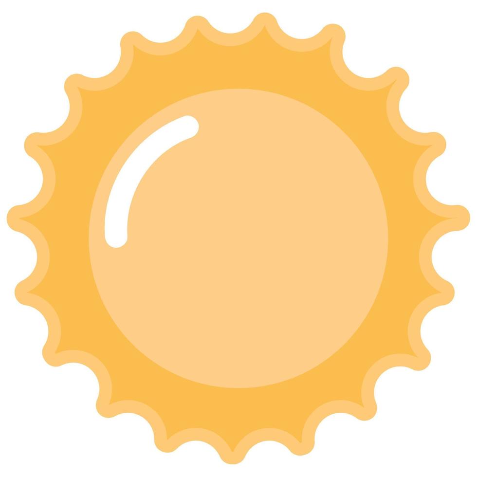 zon icoon geïsoleerd vector