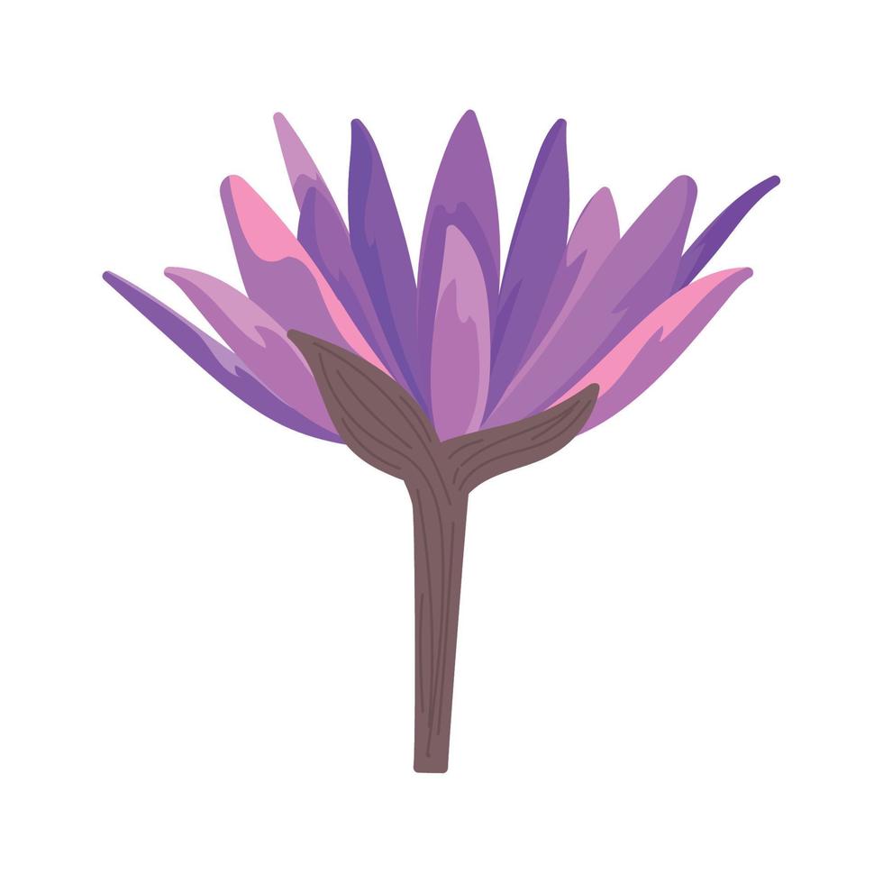 paarse bloem icoon vector
