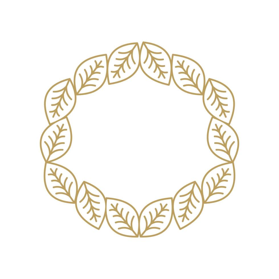 bloemen frame logo vector