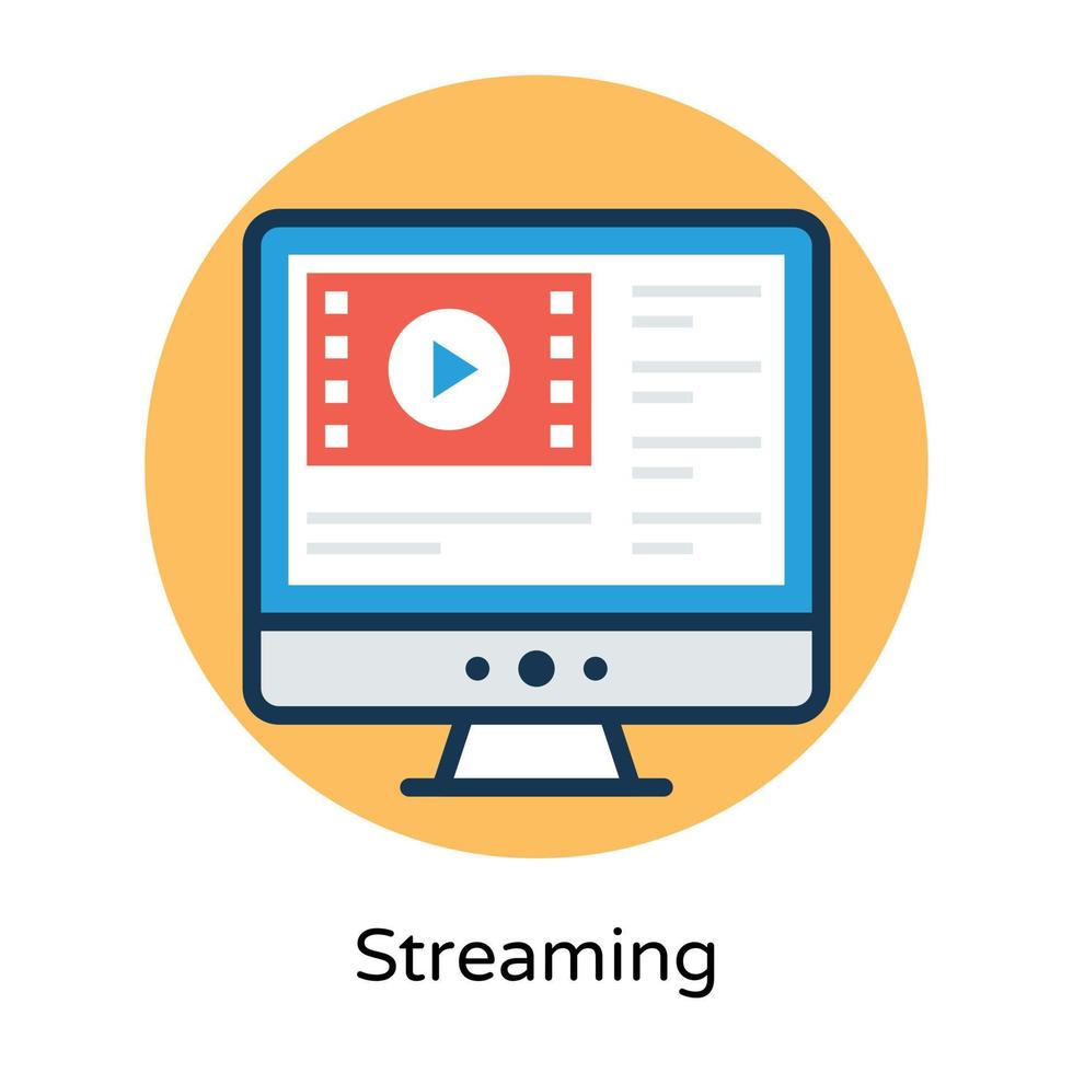 modieus video streaming vector