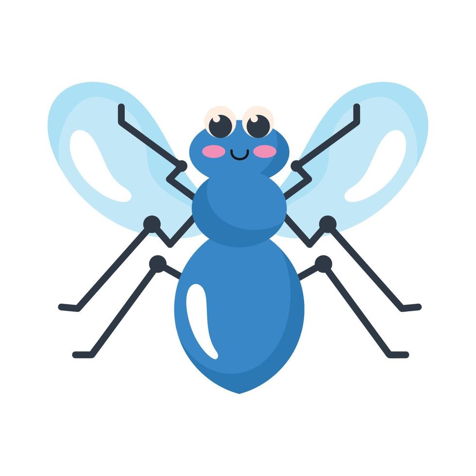 blauw vlieg insect dier vector