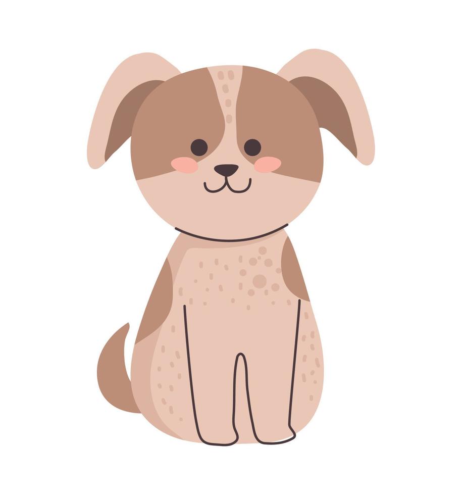 schattig hond dier vector