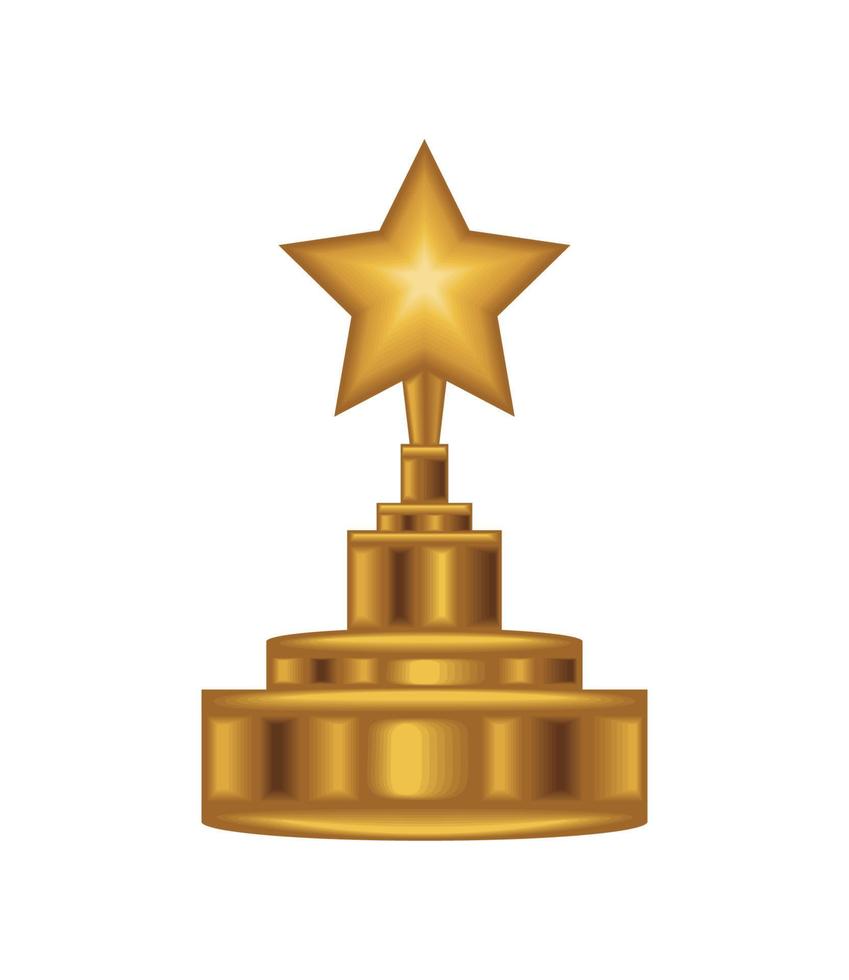 ster trofee award vector