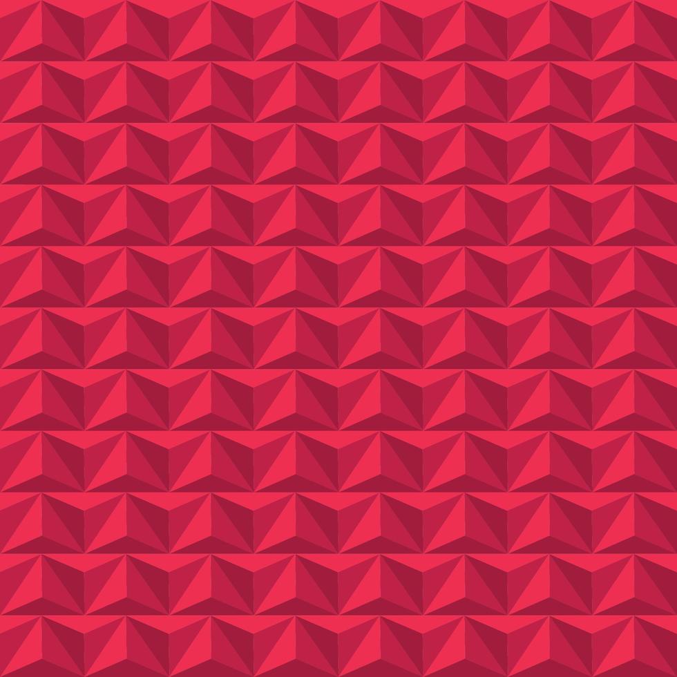 naadloos patroon met driehoeken. illusie van volume, 3 d, veelhoekige afbeelding vector