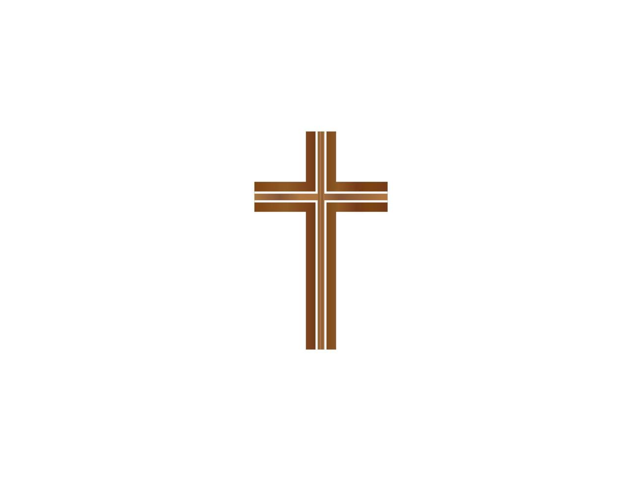 christen kruis icoon vector illustratie Aan wit achtergrond