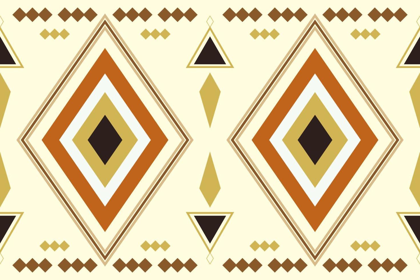 etnisch kleding stof patroon meetkundig stijl. sarong aztec etnisch oosters patroon traditioneel wit bruin room achtergrond. abstract,vector,illustratie. gebruik voor textuur,kleding,verpakking,decoratie,tapijt. vector