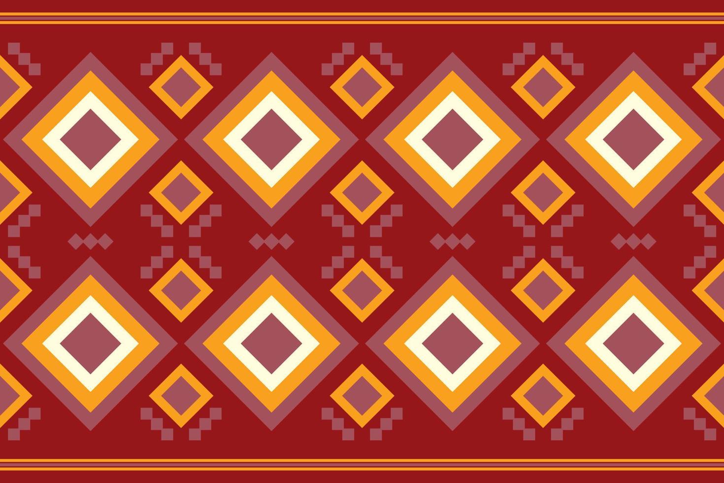 etnisch kleding stof patroon meetkundig stijl. sarong aztec etnisch oosters patroon traditioneel karmozijn rood achtergrond. abstract,vector,illustratie. gebruik voor textuur,kleding,verpakking,decoratie,tapijt. vector