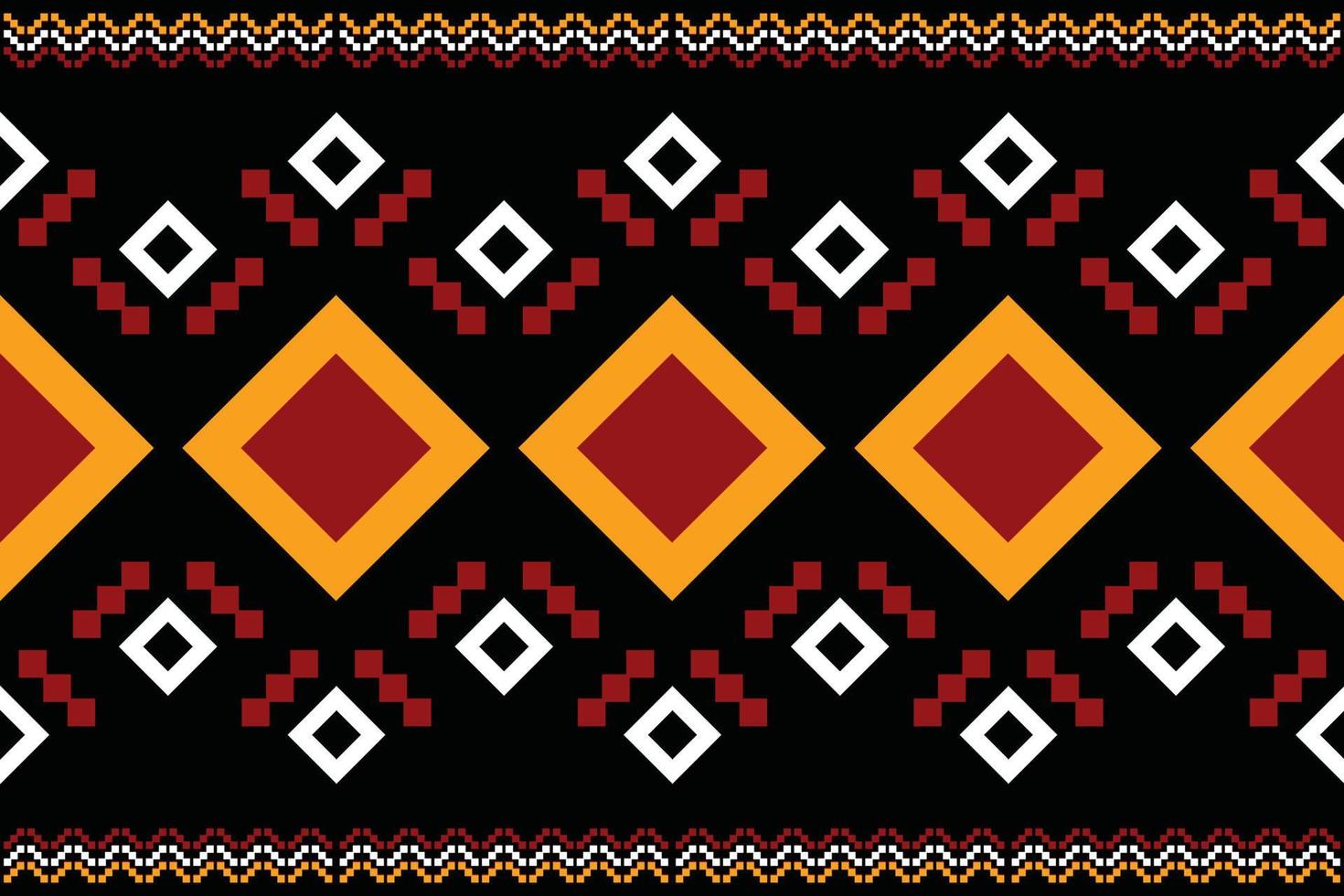 thnisch kleding stof patroon meetkundig stijl. sarong aztec etnisch oosters patroon traditioneel donker zwart achtergrond. abstract,vector,illustratie. gebruik voor textuur,kleding,verpakking,decoratie,tapijt. vector