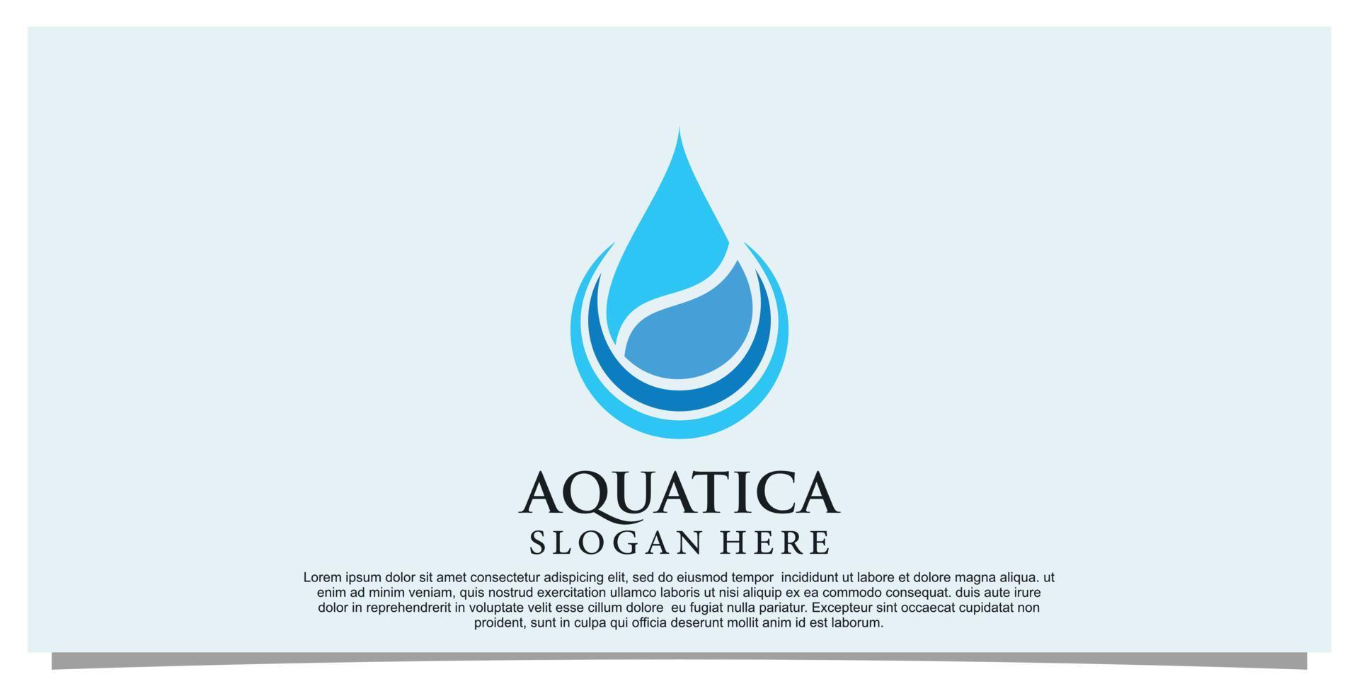 water logo ontwerp met plons effect gemakkelijk concept premie vector een deel 1