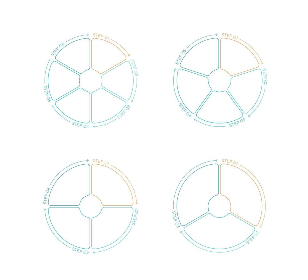 ronde fiets geschetst vormen bedrijf ontwerp reeks vector