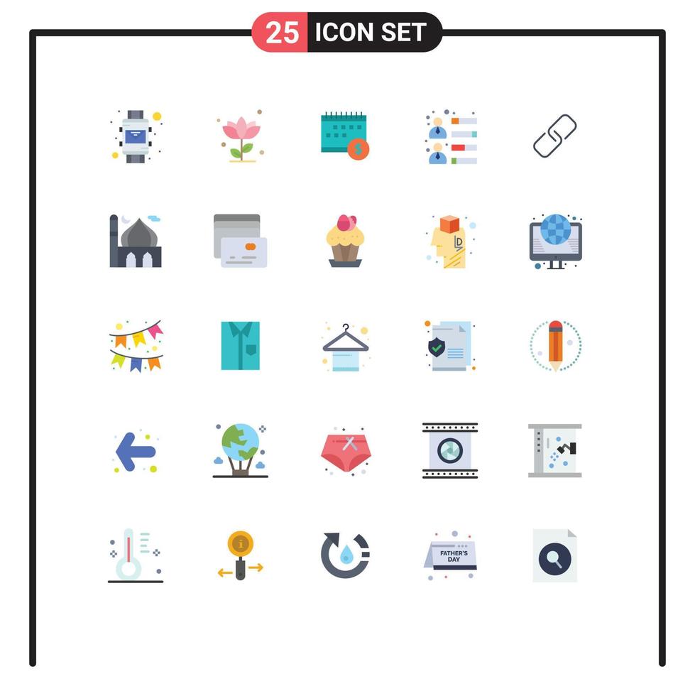 25 gebruiker koppel vlak kleur pak van modern tekens en symbolen van groei zakenman roos economisch geld bewerkbare vector ontwerp elementen