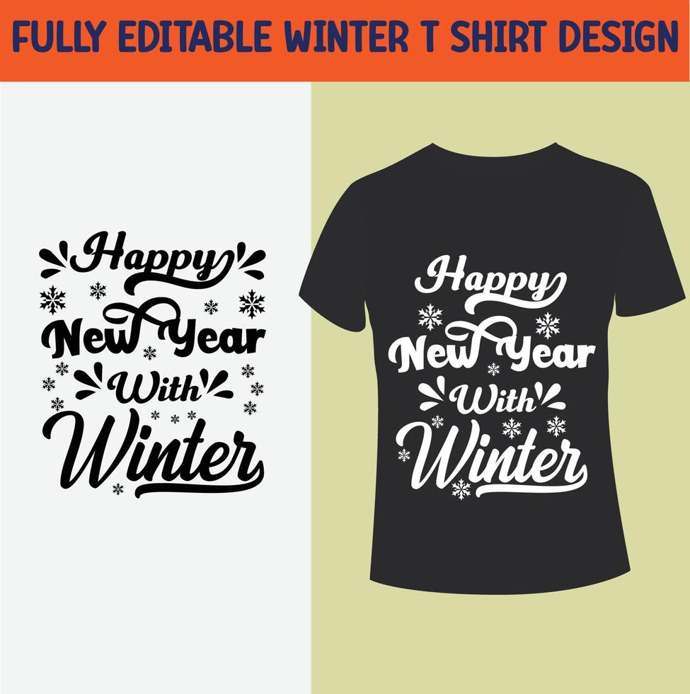 winter t overhemd ontwerp 11 vector