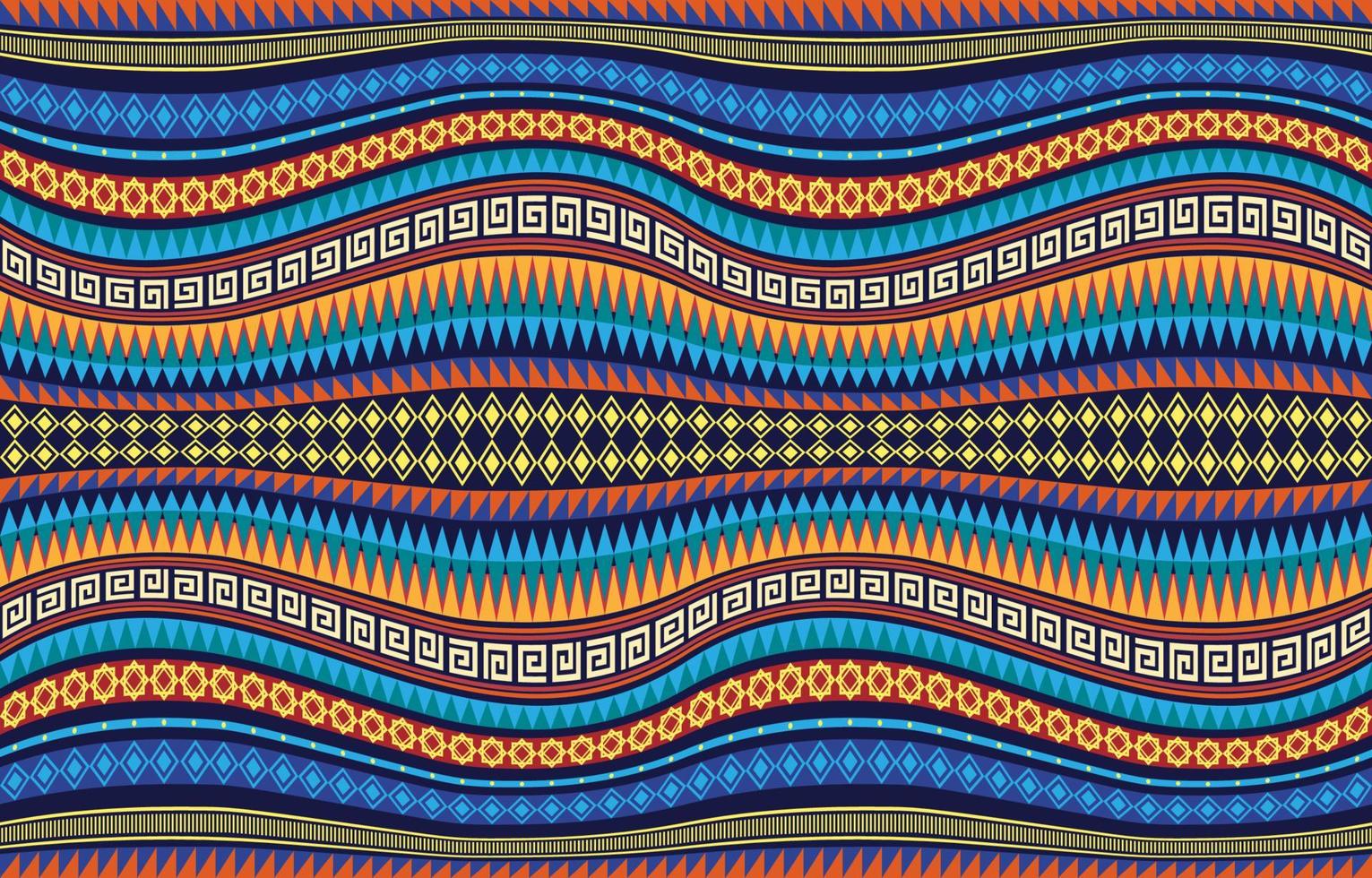 textiel patroon golvend diagonaal kromme strepen. etnisch meetkundig tribal inheems aztec arabesk kleding stof tapijt Indisch Arabisch Afrikaanse naadloos patronen. overladen lijn grafisch borduurwerk stijl. vector