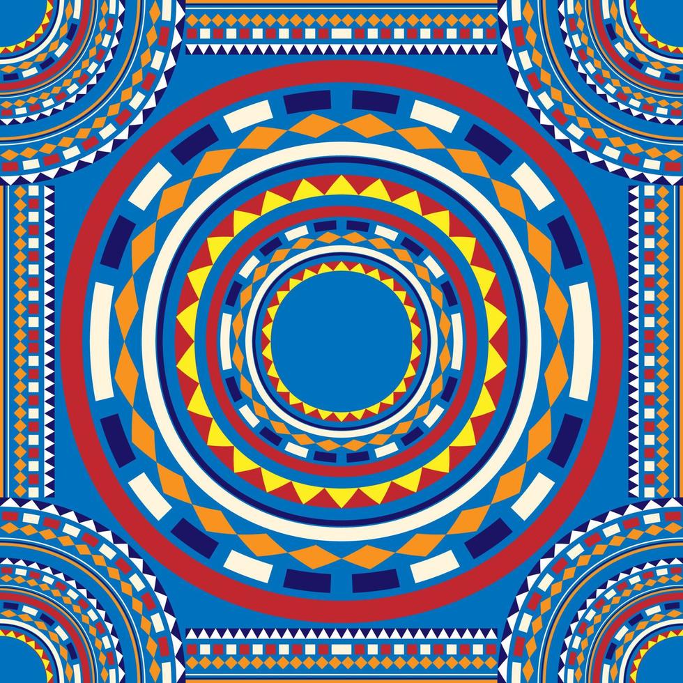 mandala's textiel patroon. etnisch meetkundig tribal inheems aztec arabesk kleding stof tapijt Indisch Arabisch naadloos patronen. overladen lijn grafisch borduurwerk stijl. vector illustratie retro wijnoogst ontwerp.