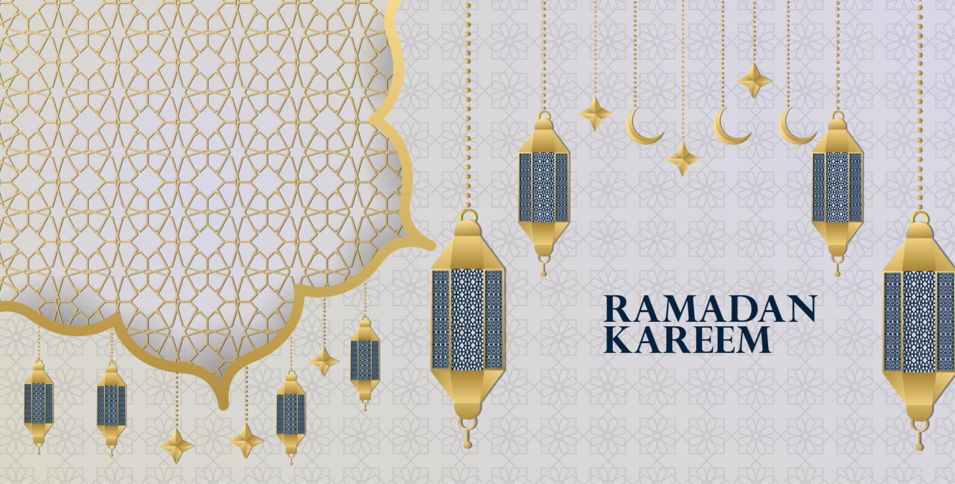 Islamitisch achtergrond Ramadan kareem vector