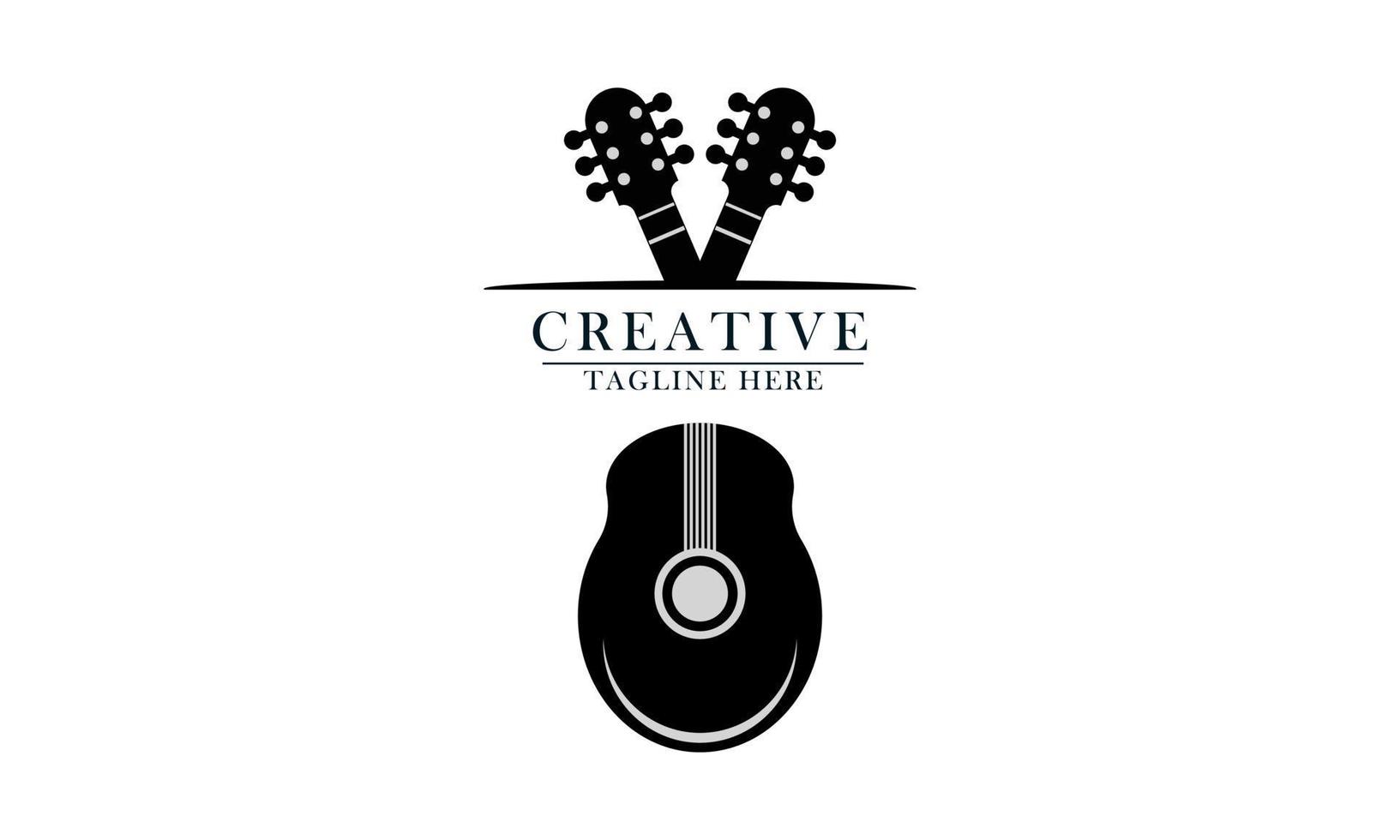 gitaar muziek- logo pictogrammen vector