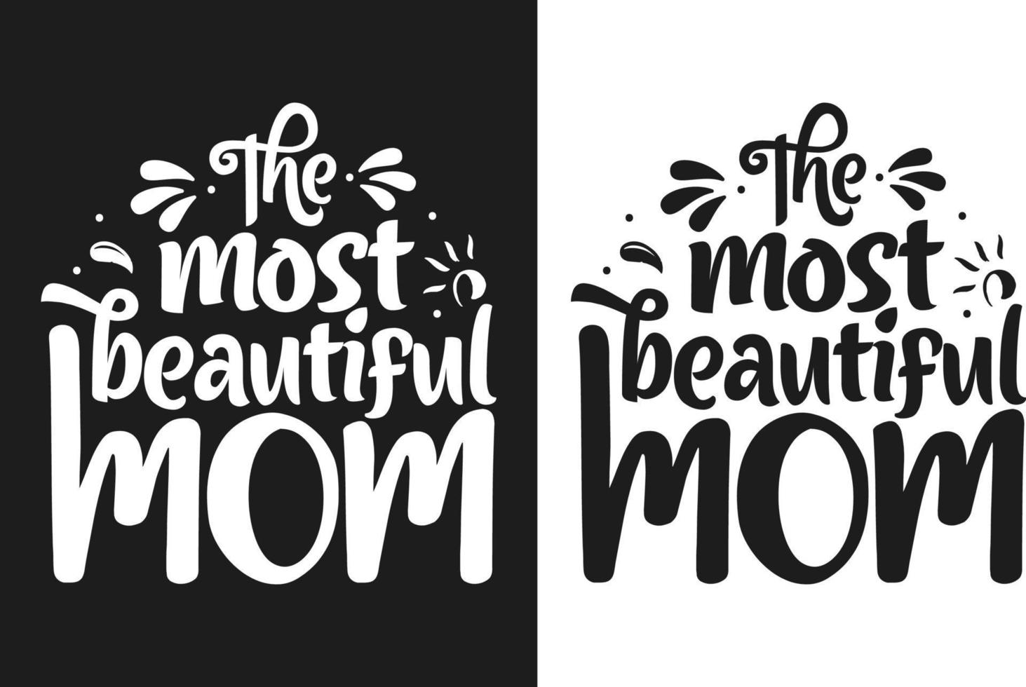 hand- getrokken belettering mam typografie ontwerp met bloemen element kan worden gebruikt Aan mok, t-shirt vector