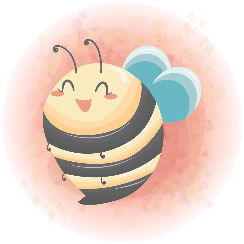 schattig honing bij tekenfilm karakter vector grafiek 09