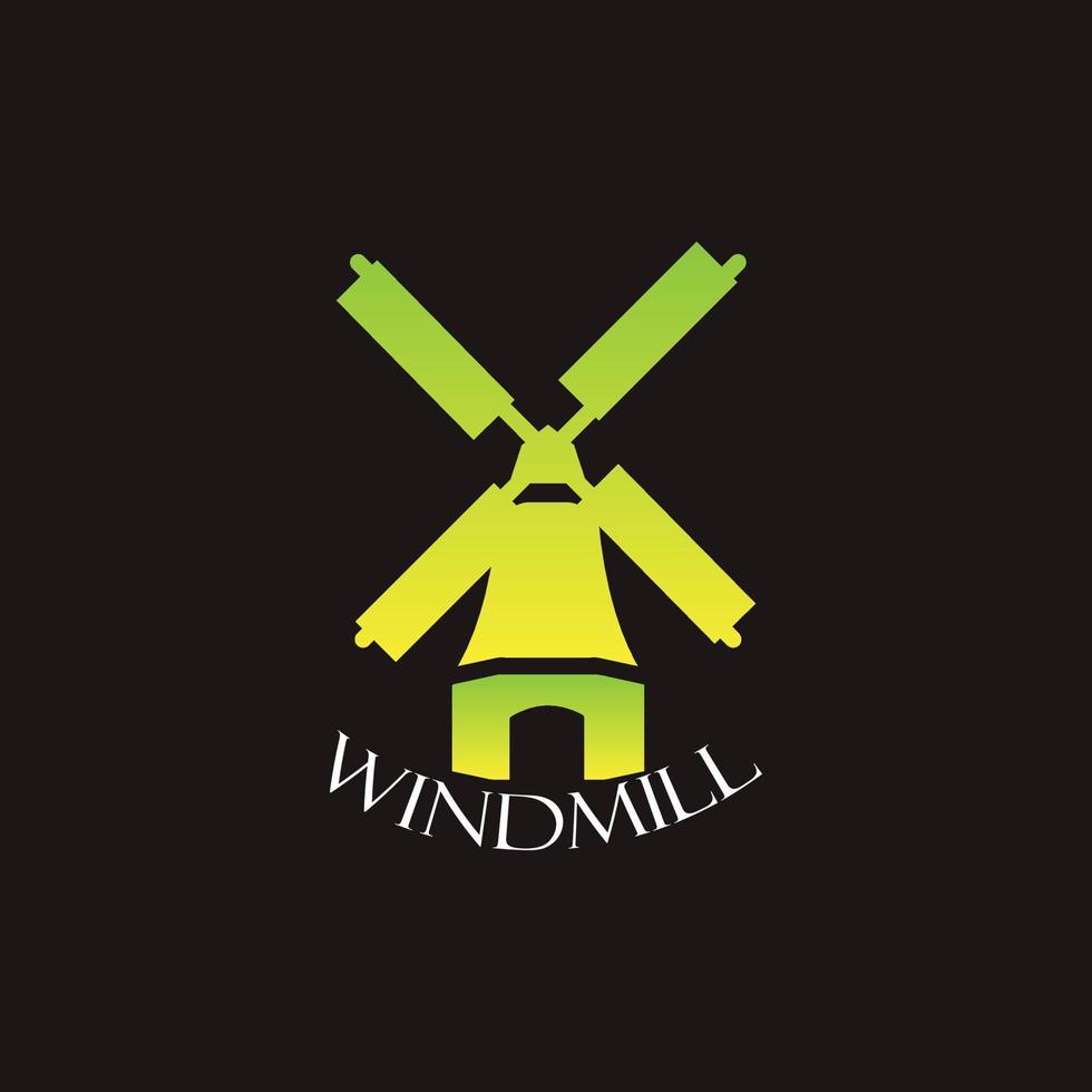 windmolen logo ontwerp, vector logo windmolen