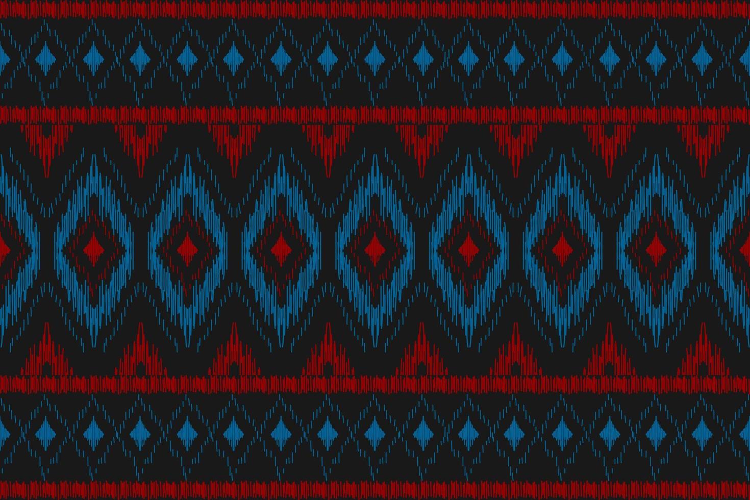 tapijt etnisch patroon kunst. ikat etnisch naadloos patroon in stam. vector