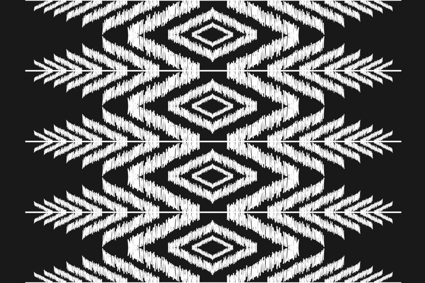 abstract etnisch ikat achtergrond. meetkundig naadloos patroon in stam. kleding stof Mexicaans stijl. vector