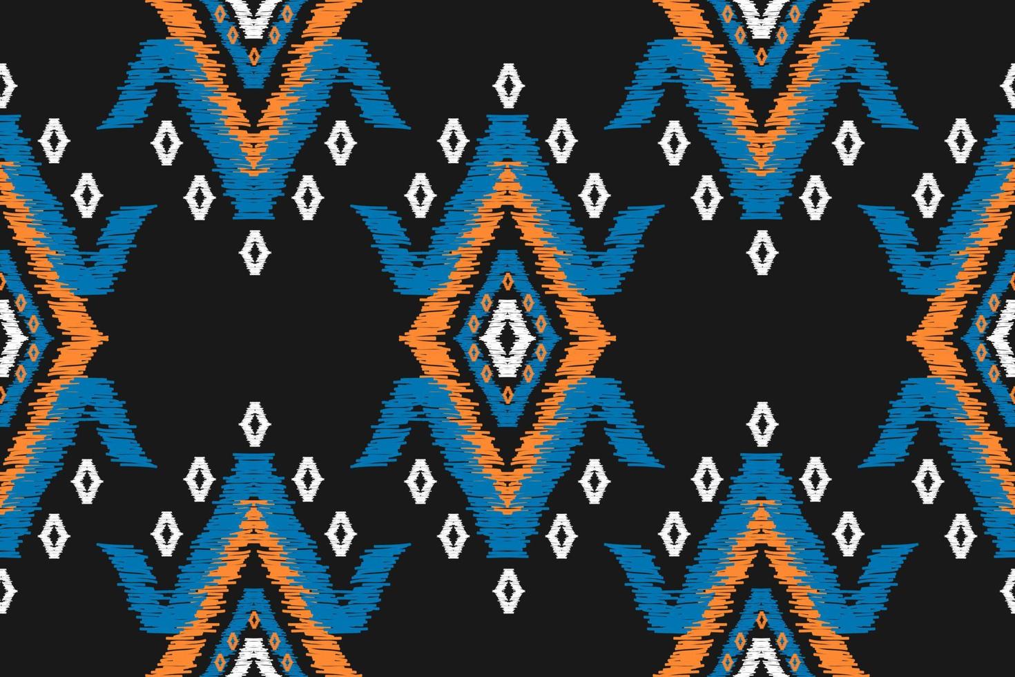 etnisch ikat naadloos patroon in stam. aztec meetkundig etnisch ornament afdrukken. ikat patroon stijl. vector