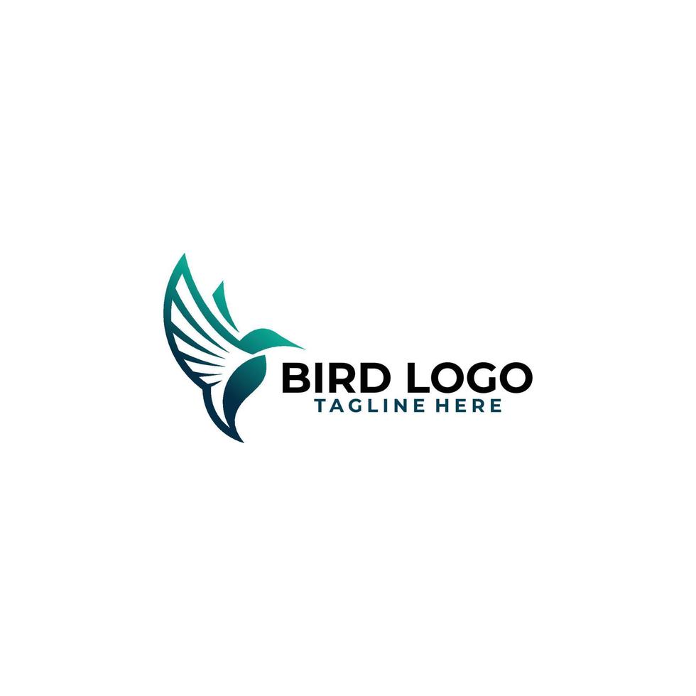 abstracte vogel logo ontwerp vector