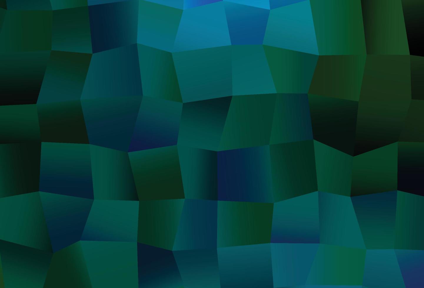 donkerblauwe, groene vectorlay-out met rechthoeken, vierkanten. vector