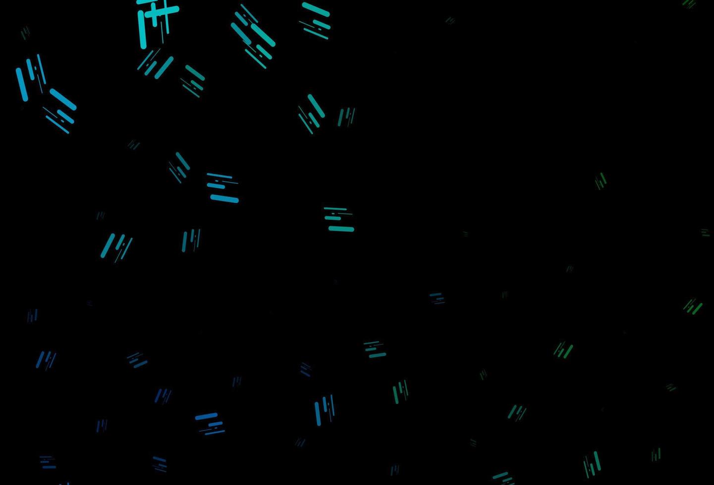 donkerblauwe, groene vectorachtergrond met lange lijnen. vector