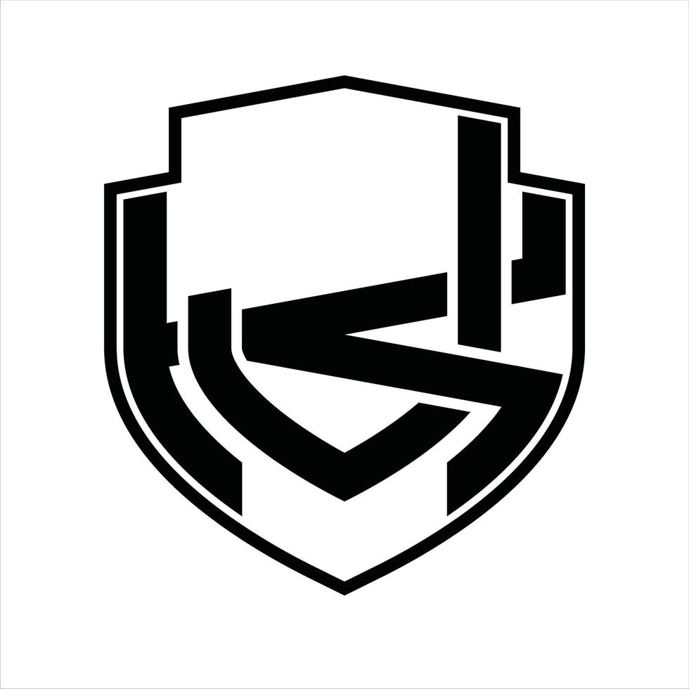 jk logo monogram wijnoogst ontwerp sjabloon vector