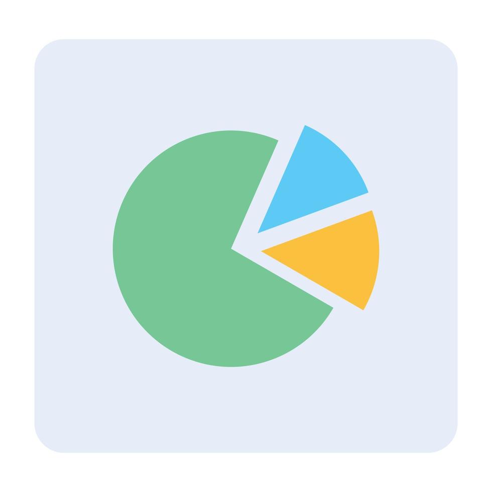 modieus vlak icoon van web analytics vector