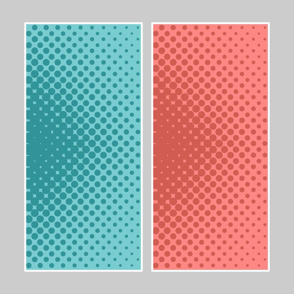 reeks van multi gekleurde knal kunst spandoeken. halftone grappig sjabloon met plaats voor uw tekst voor ontwerp. vector illustratie