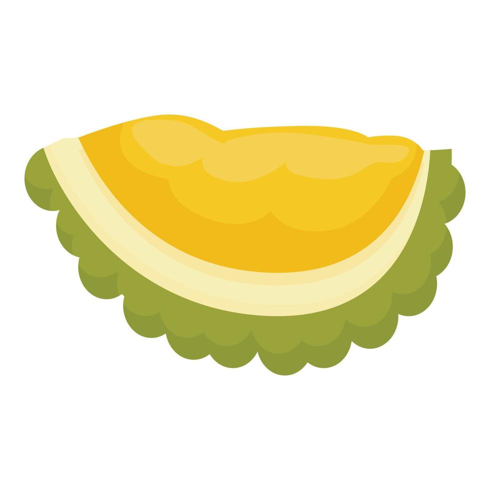 jackfruit plak icoon tekenfilm vector. rijp voedsel vector
