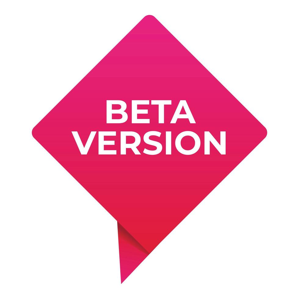 upgrade bèta versie icoon tekenfilm vector. computer software vector