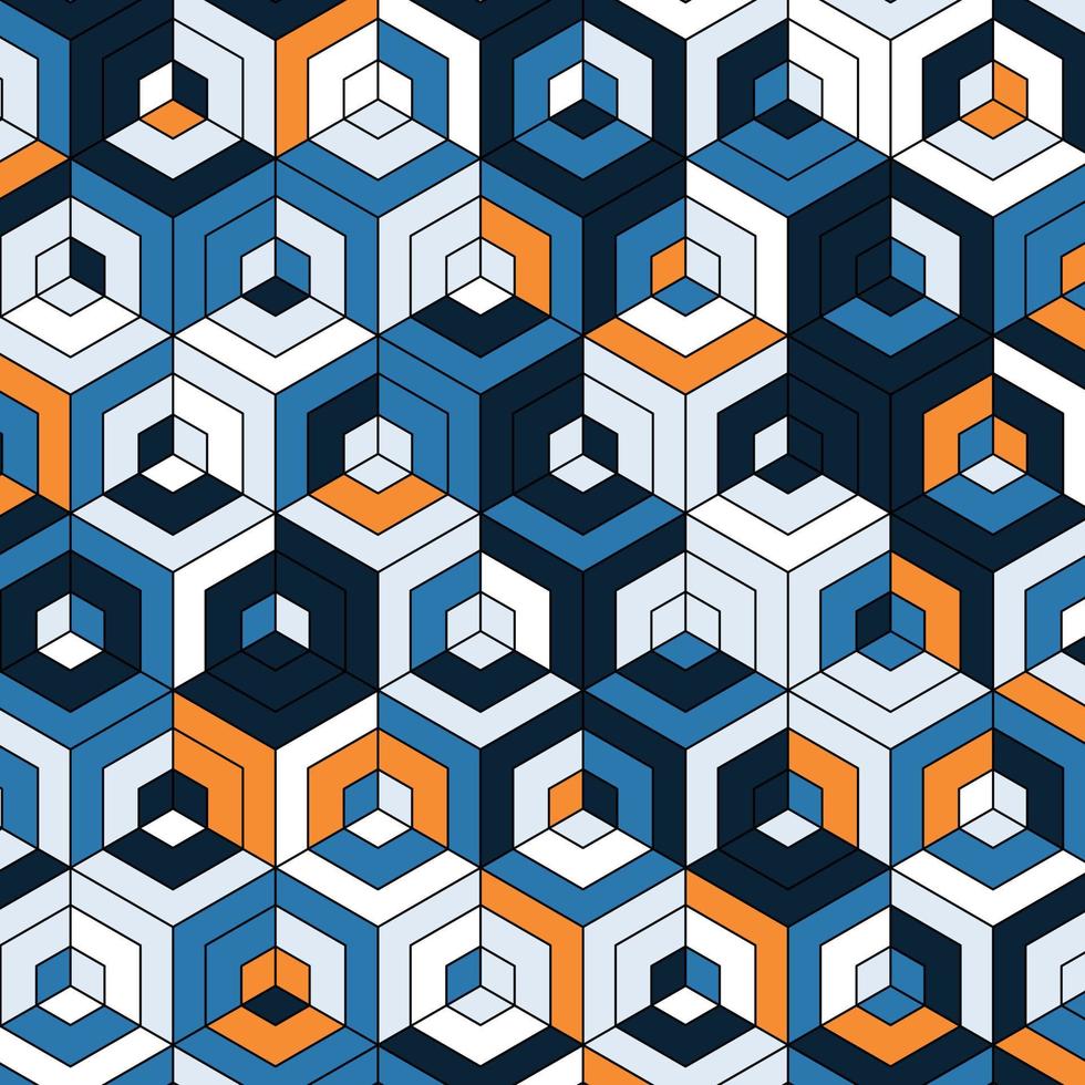 kleurrijk 3d hexagone achtergrond vector