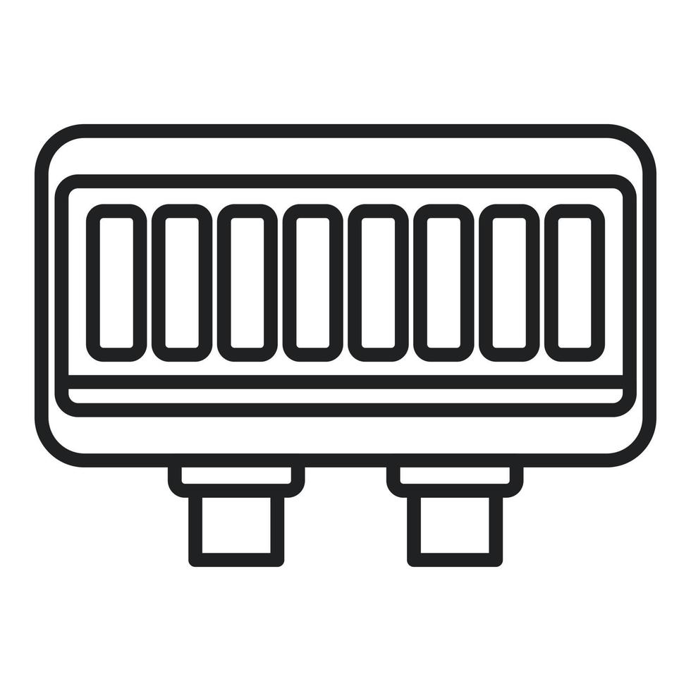 controle knooppunt doos icoon schets vector. elektrisch macht vector