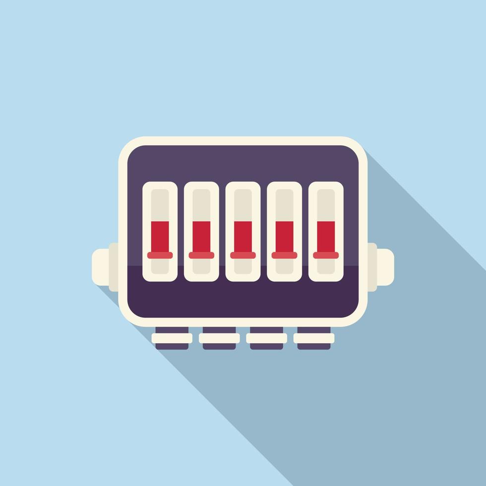 stroomkring knooppunt doos icoon vlak vector. elektrisch schakelaar vector