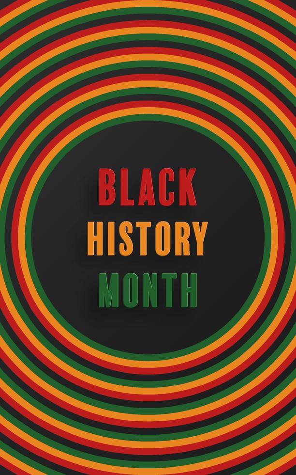 zwart geschiedenis maand 20014 vector