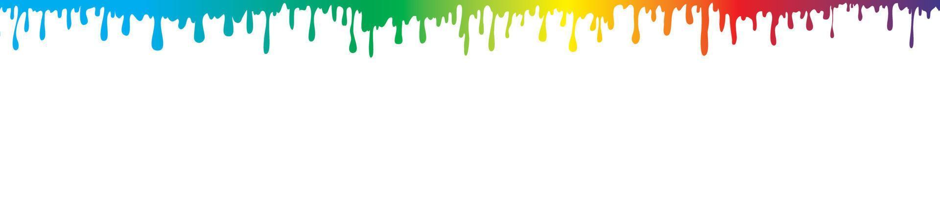 regenboog kleur druppels, vector illustratie, wit achtergrond