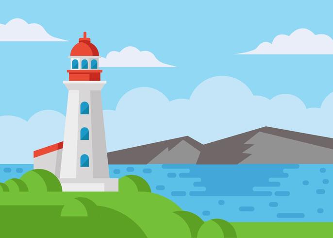 Gratis Cove Lighthouse Vector