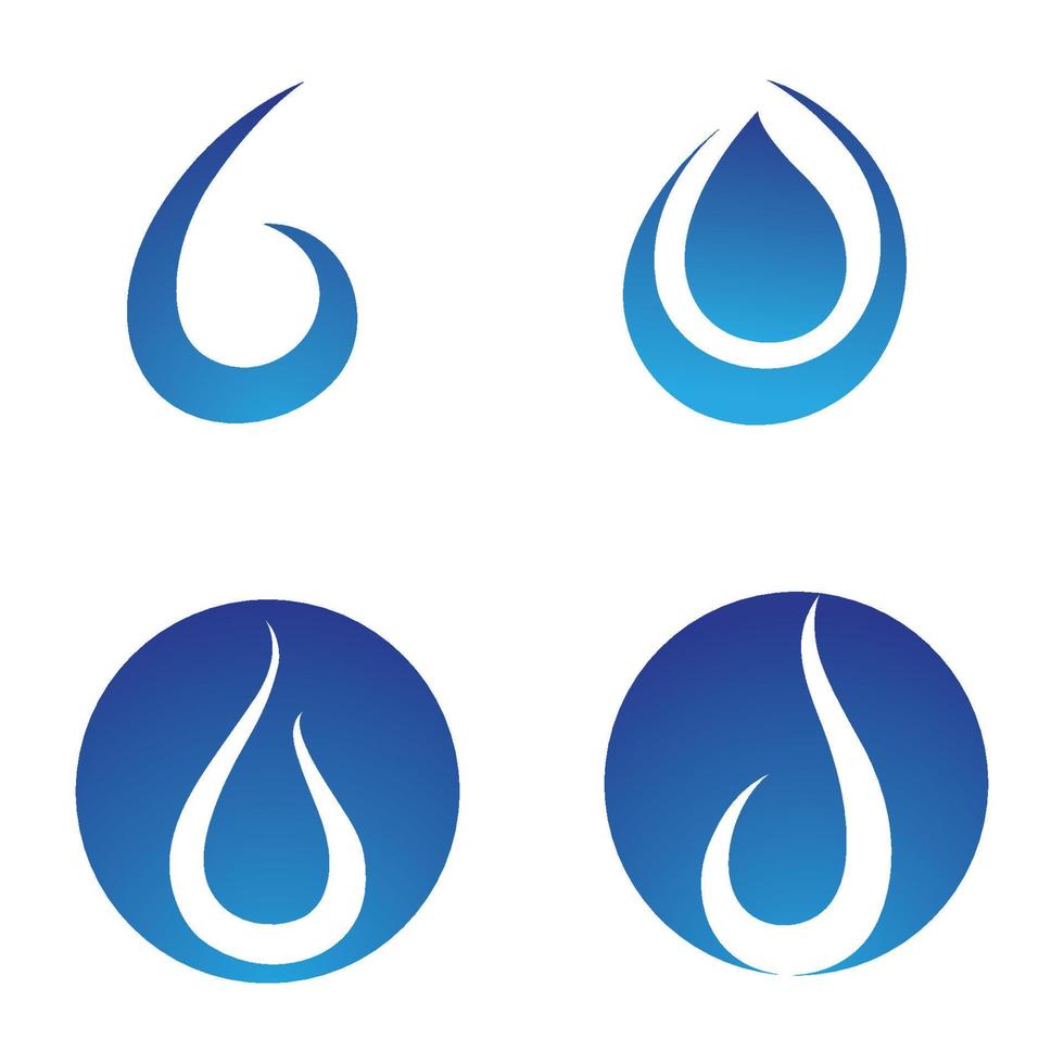 waterdruppel logo sjabloon vector