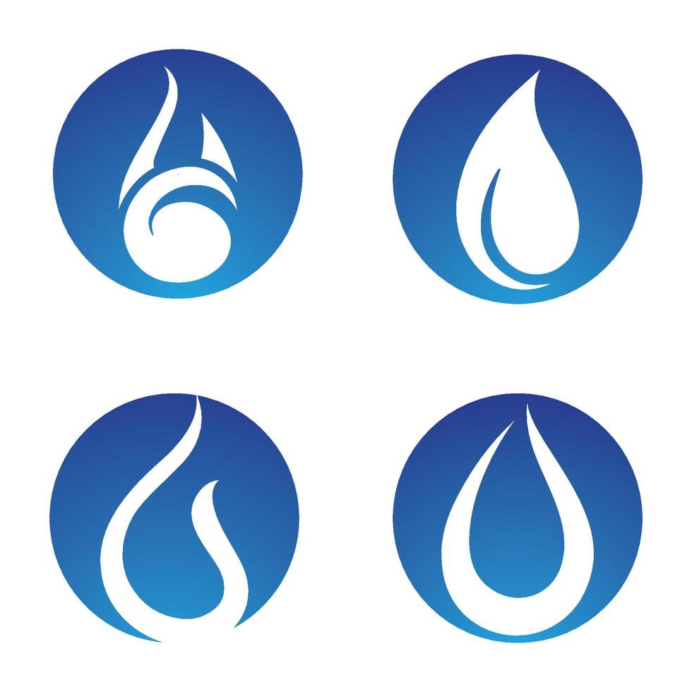 waterdruppel logo sjabloon vector