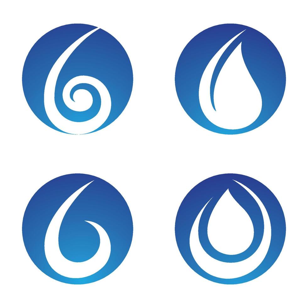 waterdruppel logo sjabloon vector